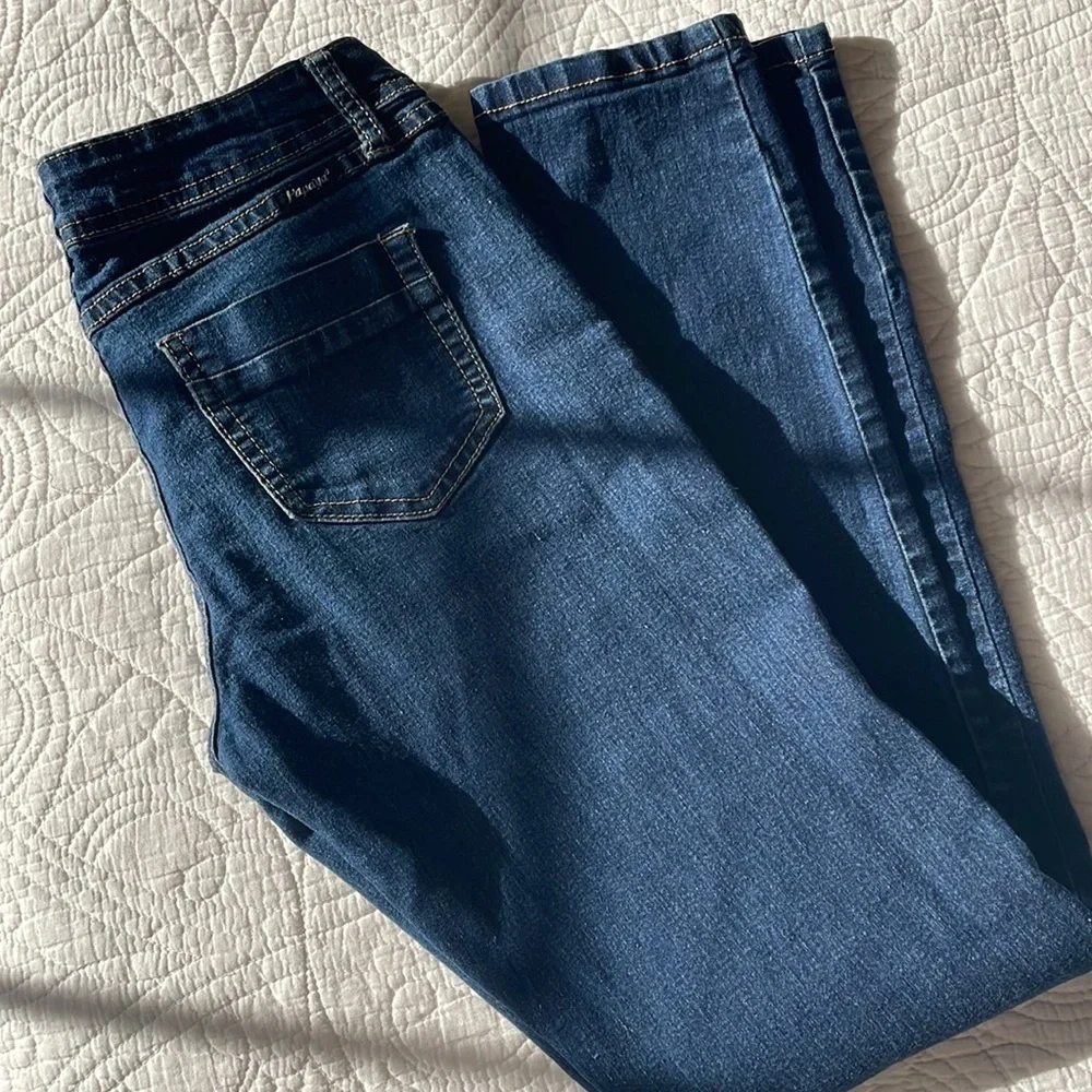 Vintage 90s Papaya Dark Blue Skinny Jeans - Picture 1 of 6